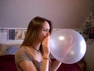 balloon fetish girl looner inflate balloons