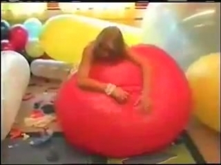 balloon fetish girl looner inflate balloons