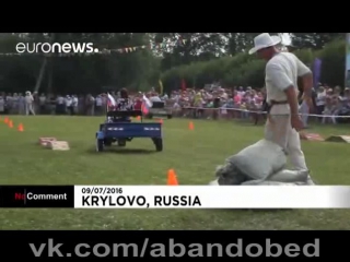 /abandobed | russia - annual cow dung slinging festival at urals village